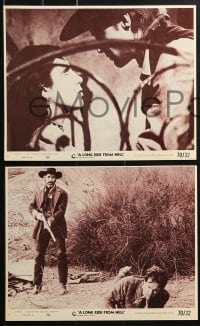 4m056 LONG RIDE FROM HELL 8 8x10 mini LCs 1970 Vivo per la tua Morte, Steve Reeves, spaghetti western