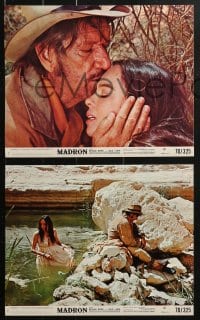 4m058 MADRON 8 8x10 mini LCs 1970 cowboy Richard Boone & pretty nun Leslie Caron, Paul L. Smith!