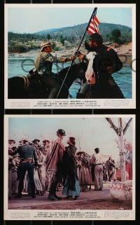 4m131 MAJOR DUNDEE 5 color 8x10 stills 1965 Sam Peckinpah, images of Charlton Heston, Berger!