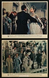 4m012 MY FAIR LADY 11 color 8x10 stills 1964 Audrey Hepburn, Rex Harrison & Hyde-White!