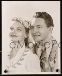 4m978 OKLAHOMA 2 deluxe stage play 8x10 stills 1953 Lowe as Curly & Florence Henderson as Laurey!