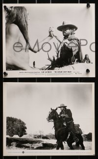 4m838 OUTLAW JOSEY WALES 5 8x10 stills 1976 western cowboy Clint Eastwood w/ Will Sampson!