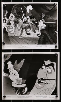4m839 PETER PAN 5 8x10 stills R1976 Disney cartoon classic, he's flying kids around Big Ben!