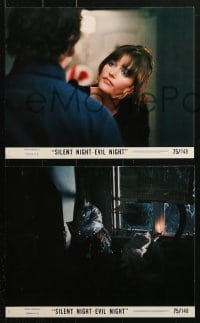 4m119 SILENT NIGHT EVIL NIGHT 6 8x10 mini LCs 1975 X-mas horror, Olivia Hussey, Keir Dullea & Kidder