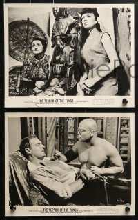 4m365 TERROR OF THE TONGS 16 from 8x9.75 to 8x10 stills 1961 best portrait of Asian villain Christopher Lee!