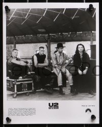 4m547 U2 RATTLE & HUM 11 8x10 stills 1988 Irish rockers Bono, The Edge, Larry Mullen Jr & Clayton!