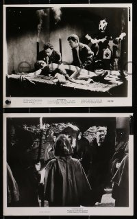 4m947 WITCHCRAFT 3 8x10 stills 1964 Lon Chaney Jr. in black robe, wacky horror cult images!