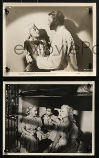 4m397 WOMEN'S PRISON 15 8x10 stills 1954 Ida Lupino & super sexy convict Cleo Moore, sensational scandal!