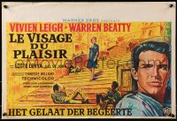 4p268 ROMAN SPRING OF MRS. STONE Belgian 1961 different art of Warren Beatty & Vivien Leigh!