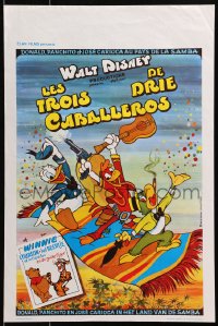 4p278 THREE CABALLEROS/WINNIE THE POOH & TIGGER TOO Belgian 1970s great art of Donald & gang!