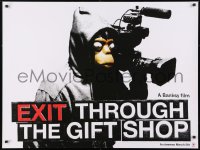 4p308 EXIT THROUGH THE GIFT SHOP teaser DS British quad 2010 Banksy, bizarre figure with camera!