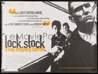 4p323 LOCK, STOCK & TWO SMOKING BARRELS DS British quad 1998 Guy Ritchie English crime comedy, great art!