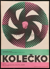 4p072 KOLECKO Czech 12x16 1960's Dimitrij Plichta directed, cool artwork & design!