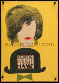 4p079 PAMIETNIK PANI HANKI Czech 12x16 1963 Stanislaw Lenartowicz, Nemecek art of woman & hat!