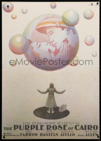 4p473 PURPLE ROSE OF CAIRO East German 23x32 1986 Woody Allen different art by Wengles!