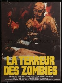 4p121 DOCTOR BUTCHER M.D. French 15x21 1981 Marino Girolami's Zombi Holocaust, Avelli artwork!