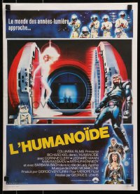 4p134 HUMANOID French 16x22 1979 art of Richard Kiel in space suit, wacky Italian Star Wars rip-off!