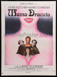 4p137 MAMA DRACULA French 16x22 1980 vampire Louise Fletcher in title role, great Michel Landi art!