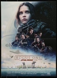 4p146 ROGUE ONE French 16x22 2016 A Star Wars Story, Felicity Jones, cast montage, Death Star!