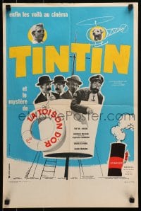 4p154 TINTIN ET LE MYSTERE DE LA TOISON D'OR French 16x24 1961 Talbot as Herge's Tintin, Tealdi art