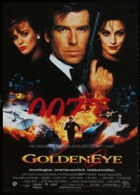 4p031 GOLDENEYE German 1995 cool image of Pierce Brosnan as secret agent James Bond 007!