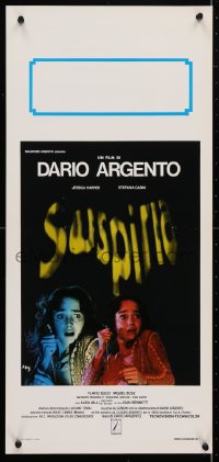 4p382 SUSPIRIA Italian locandina 1977 Argento horror, Mario de Berardinis art, yellow title!