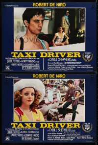 4p432 TAXI DRIVER group of 4 Italian 13x18 pbustas R1970s Robert De Niro, Foster, Martin Scorsese!