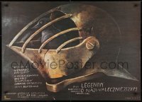 4p205 VASILIY BUSLAEV Polish 26x37 1983 cool Wiktor Sadowski art of bird in knight's helmet!