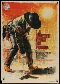 4p559 FOR A FEW DOLLARS MORE Spanish 1966 Sergio Leone's Per qualche dollaro in piu, Eastwood!