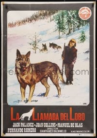 4p568 GREAT ADVENTURE Spanish 1975 art of Jack Palance & wolf, Jack London's Call of the Wild!