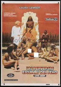 4p585 LOVE CAMP Spanish 1982 Gabriele Tinti & Laura Gemser, sexy images!
