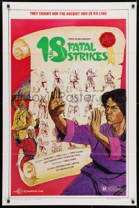 4r502 18 FATAL STRIKES 1sh 1981 martial arts, they taught him the ancient way of killing!