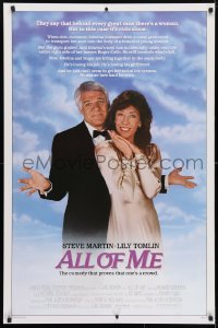 4r517 ALL OF ME 1sh 1984 wacky Steve Martin, Lily Tomlin, the comedy that proves one's a crowd!