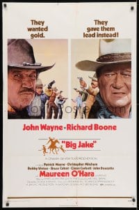 4r554 BIG JAKE 1sh 1971 Richard Boone wanted gold but John Wayne gave him lead instead!