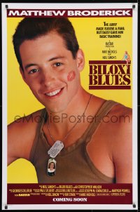 4r558 BILOXI BLUES advance 1sh 1988 military soldier Matthew Broderick, written by Neil Simon!