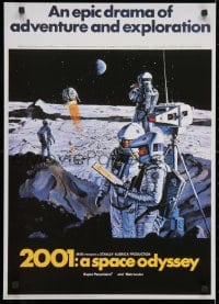 4r134 2001: A SPACE ODYSSEY 20x28 Italian commercial poster 1990s Stanley Kubrick classic, McCall!
