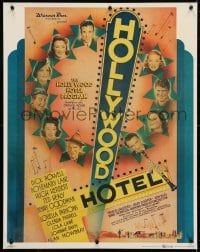 4r155 HOLLYWOOD HOTEL 22x28 commercial poster 1980s Busby Berkeley, Dick Powell, Lane Sisters!