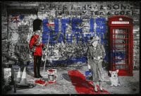 4r158 MR. BRAINWASH 22x33 commercial poster 2012 art of the Queen and her guard, Jubilation!
