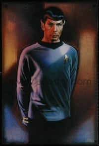 4r175 STAR TREK CREW 27x40 commercial poster 1991 Drew art of Nimoy as Spock!