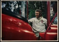 4r180 STEVE McQUEEN 21x30 Japanese commercial poster 1970s image of the race car driver, Le Mans!