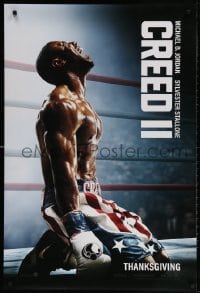 4r598 CREED II teaser DS 1sh 2018 Stallone is Rocky Balboa, Michael B. Jordan in boxing ring!