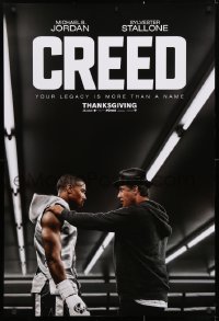 4r597 CREED teaser DS 1sh 2015 image of Sylvester Stallone as Rocky Balboa with Michael Jordan!
