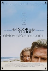 4r625 DOOR IN THE FLOOR DS 1sh 2004 cool image of Jeff Bridges & Kim Basinger on beach!