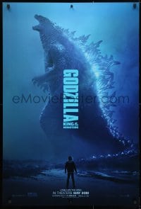 4r671 GODZILLA: KING OF THE MONSTERS teaser DS 1sh 2019 great full-length image of the creature!