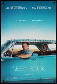 4r676 GREEN BOOK teaser DS 1sh 2018 Viggo Mortensen, Mahershala Ali, inspired by a true friendship!