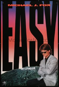 4r687 HARD WAY teaser 1sh 1991 James Woods, Michael J. Fox as Nick Lang, Hollywood sign, easy!
