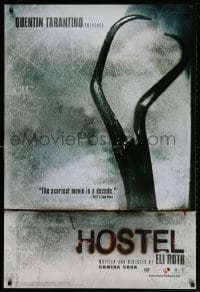 4r699 HOSTEL int'l teaser DS 1sh 2005 Jay Hernandez, creepy image from Eli Roth gore-fest!