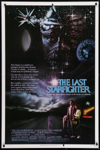 4r742 LAST STARFIGHTER 1sh 1984 Catherine Mary Stewart & Lance Guest as video game pilot!