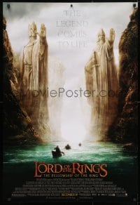 4r754 LORD OF THE RINGS: THE FELLOWSHIP OF THE RING advance 1sh 2001 J.R.R. Tolkien, Argonath!