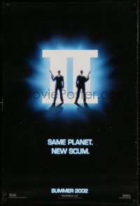 4r773 MEN IN BLACK II teaser DS 1sh 2002 alien hunters Tommy Lee Jones & Smith battle new scum!